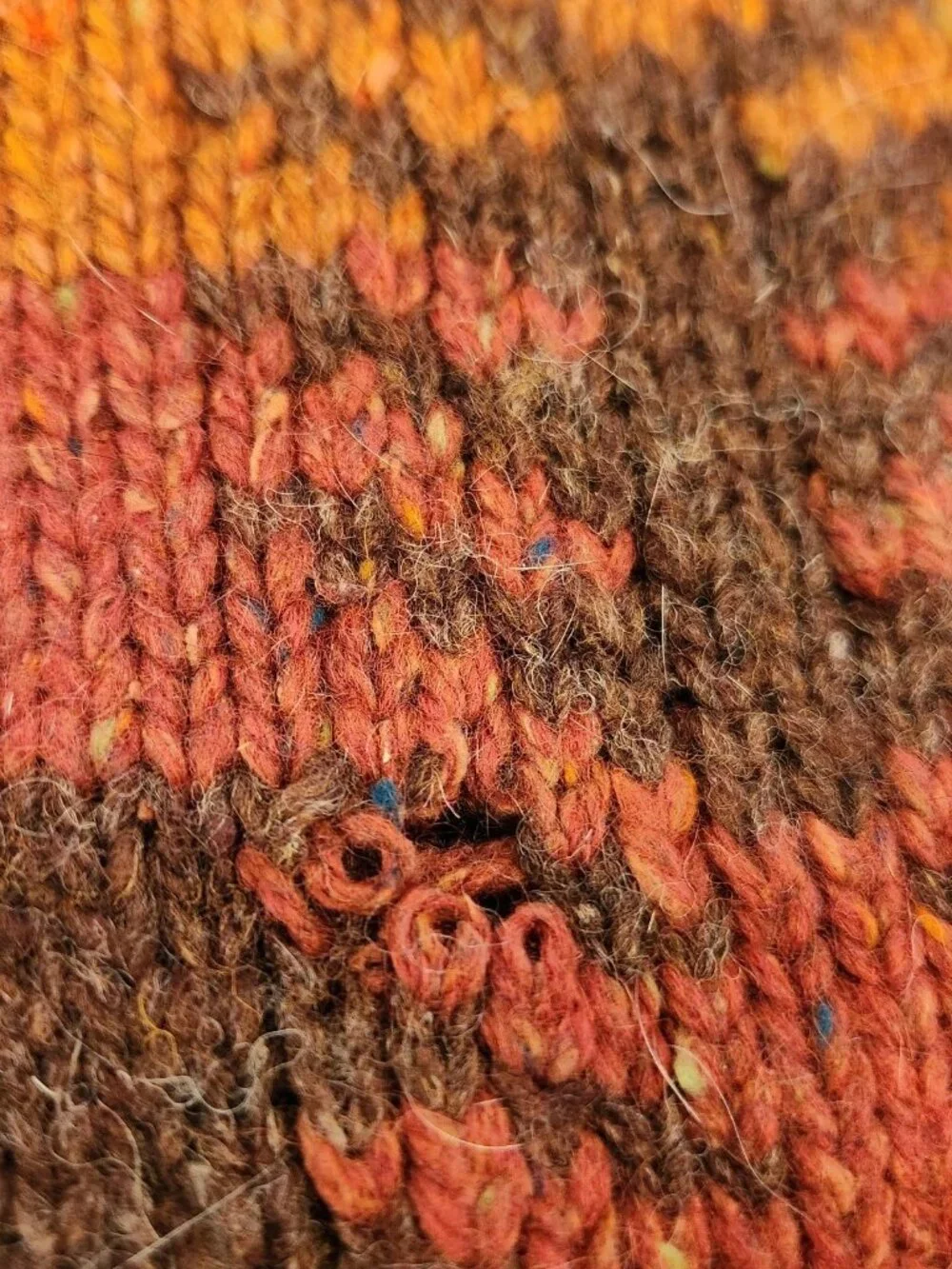 Vintage Aztec Hand Knit Silk Wool Sweater Lauren Ralph Lauren Country Western - Picture 7 of 8